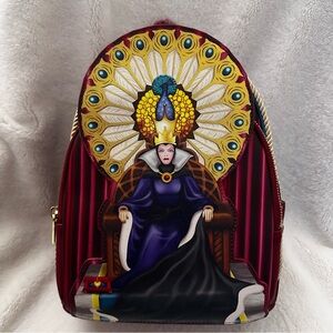 Disney Snow White’s Evil Queen on Throne Mini Loungefly Backpack: BNWT